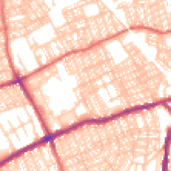 Daytime road noise heatmap for SR4 7UX