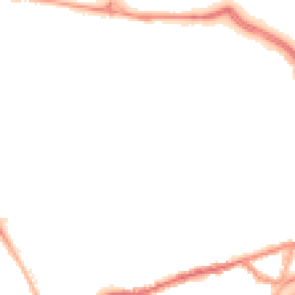 Night-time road noise heatmap for SR4 7XU