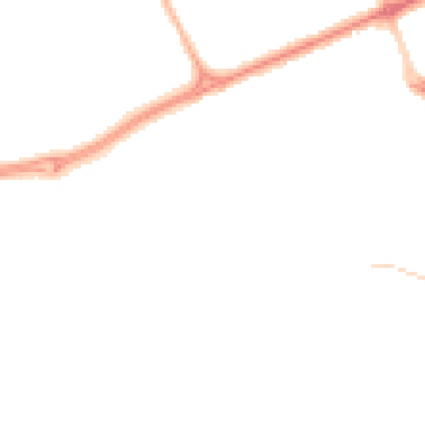 Night-time road noise heatmap for SR4 8LE