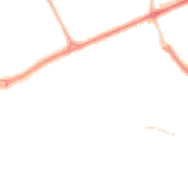 Night-time road noise heatmap for SR4 8LG