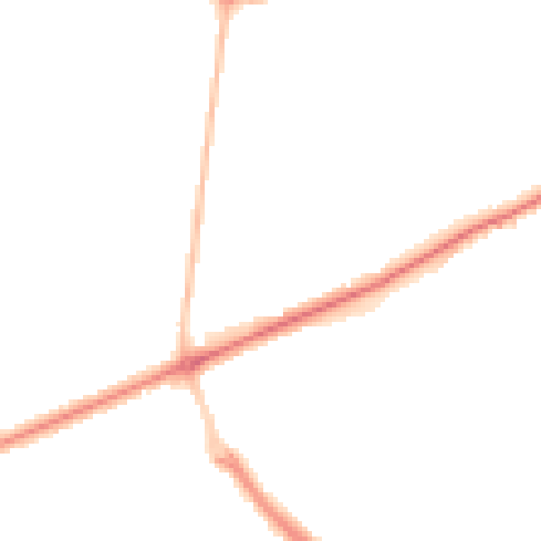 Night-time road noise heatmap for SR4 8LX