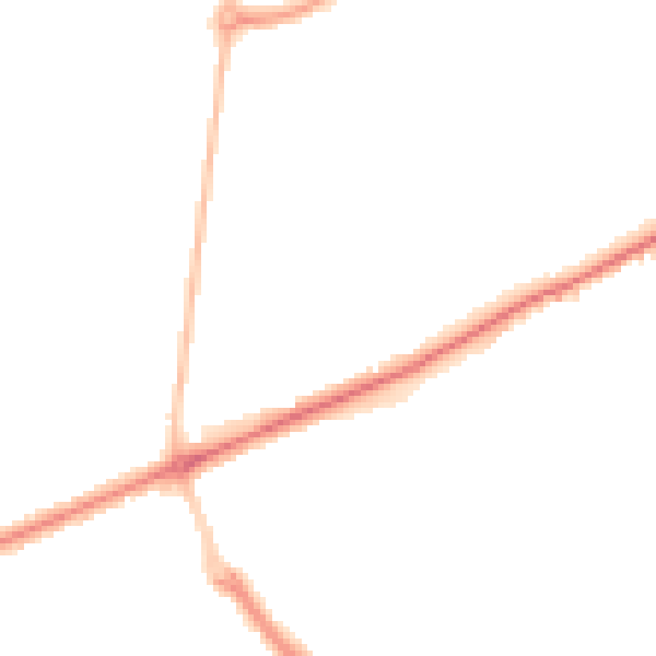 Night-time road noise heatmap for SR4 8LY