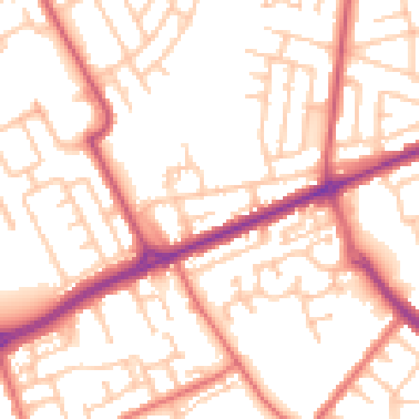 Daytime road noise heatmap for SR4 8PD