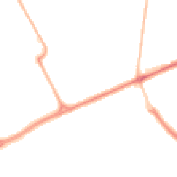Night-time road noise heatmap for SR4 8PD