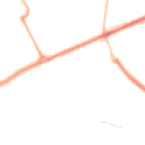 Night-time road noise heatmap for SR4 8RR