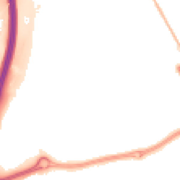 Night-time road noise heatmap for SR4 9BW