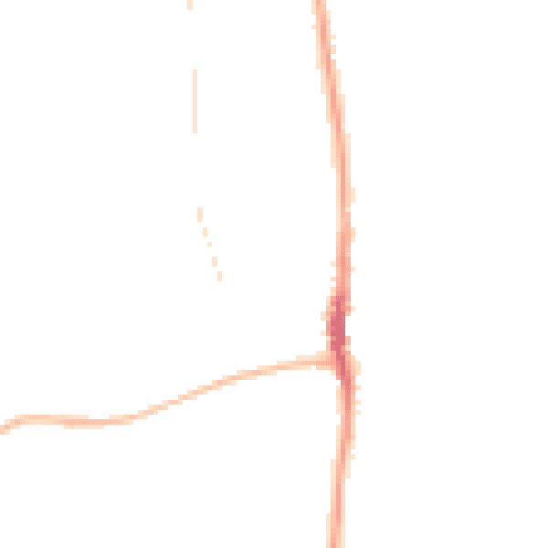 Night-time road noise heatmap for SR6 7AU