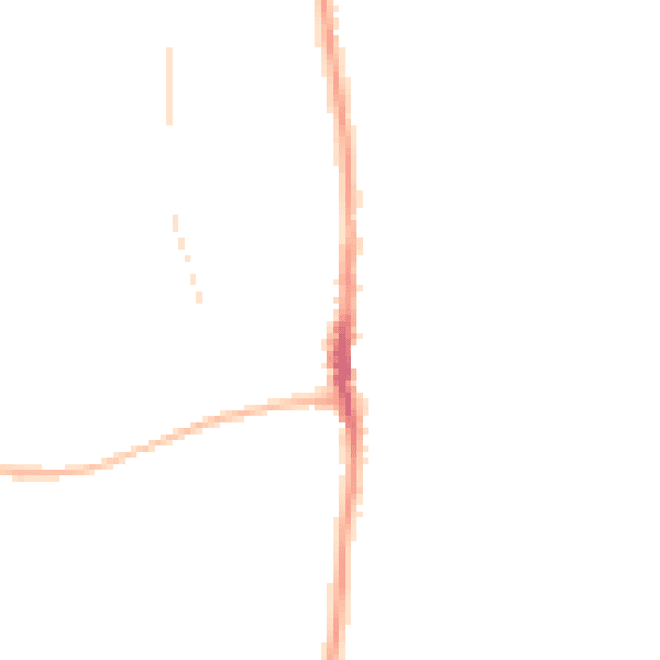 Night-time road noise heatmap for SR6 7EY