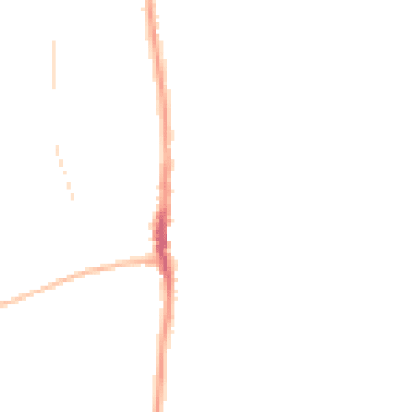 Night-time road noise heatmap for SR6 7FD