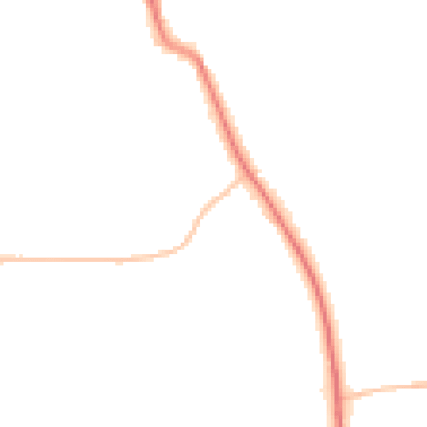 Night-time road noise heatmap for SR6 7QL