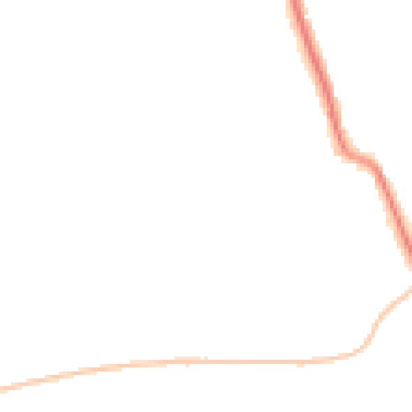 Night-time road noise heatmap for SR6 7RE