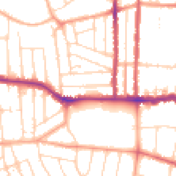 Daytime road noise heatmap for SS0 9XA