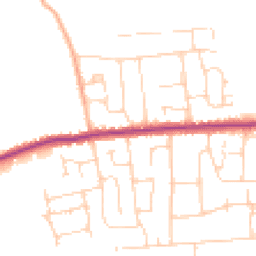 Daytime road noise heatmap for SS12 0AR