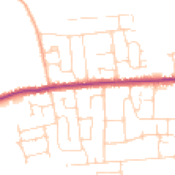 Daytime road noise heatmap for SS12 0AT