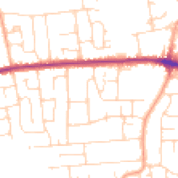 Daytime road noise heatmap for SS12 0BL