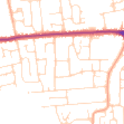 Daytime road noise heatmap for SS12 0BN