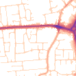 Daytime road noise heatmap for SS12 0BQ