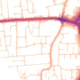 Daytime road noise heatmap for SS12 0BZ