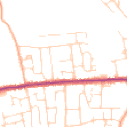 Daytime road noise heatmap for SS12 0DJ