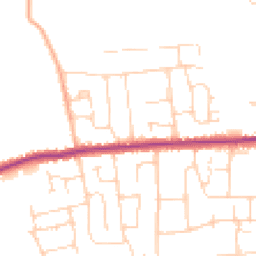 Daytime road noise heatmap for SS12 0DR