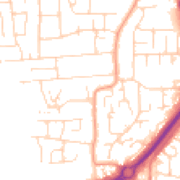 Daytime road noise heatmap for SS12 0NR