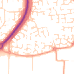 Daytime road noise heatmap for SS12 9QA