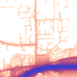 Daytime road noise heatmap for SS13 1BE
