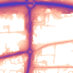 Daytime road noise heatmap for SS13 1BN