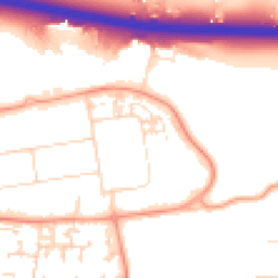 Daytime road noise heatmap for SS13 1DJ