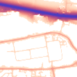 Daytime road noise heatmap for SS13 1LT