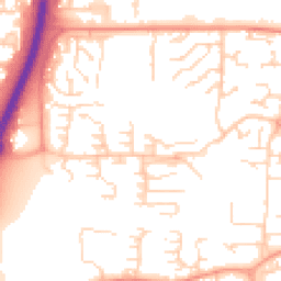Daytime road noise heatmap for SS13 1PQ