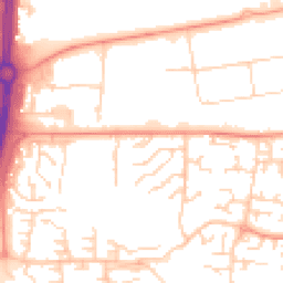 Daytime road noise heatmap for SS13 1QR