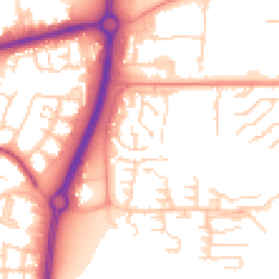 Daytime road noise heatmap for SS13 1RQ