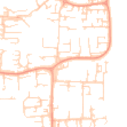 Daytime road noise heatmap for SS13 2NH