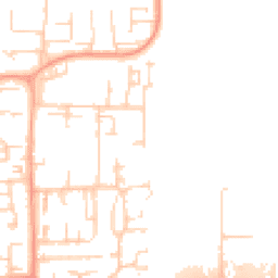 Daytime road noise heatmap for SS13 2RA