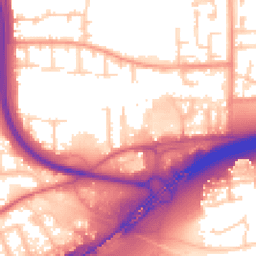 Daytime road noise heatmap for SS13 3AG