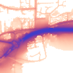 Daytime road noise heatmap for SS13 3JR