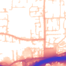 Daytime road noise heatmap for SS13 3RE