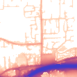 Daytime road noise heatmap for SS13 3RH