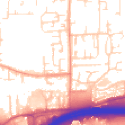 Daytime road noise heatmap for SS13 3RJ