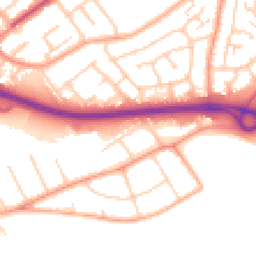 Daytime road noise heatmap for SS17 0BE