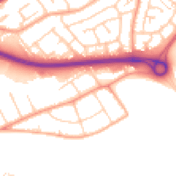 Daytime road noise heatmap for SS17 0BG
