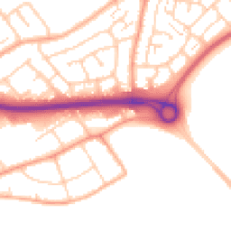 Daytime road noise heatmap for SS17 0BJ