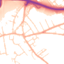 Daytime road noise heatmap for SS17 0BT