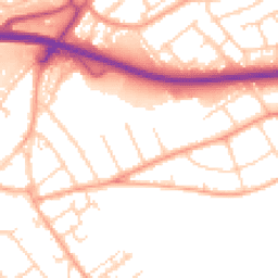 Daytime road noise heatmap for SS17 0NX
