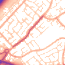 Daytime road noise heatmap for SS17 7BA