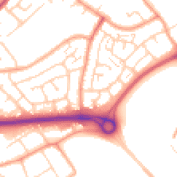 Daytime road noise heatmap for SS17 7HF