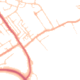 Daytime road noise heatmap for SS17 9BQ