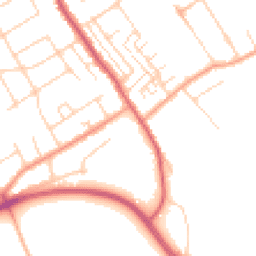 Daytime road noise heatmap for SS17 9EP