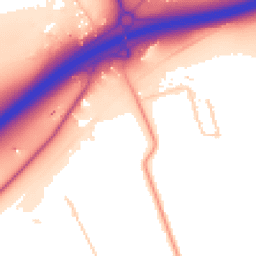 Daytime road noise heatmap for SS17 9JY
